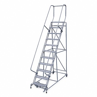 COTTERMAN 1511R2632A3E10B4W4C1P6 Rollng Ladder Unassembled Handrail Platform 110 In H