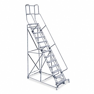 COTTERMAN 1513R2642A6E10B4W4C1P3 Rollng Ladder Unassembled Handrail Platform 130 In H