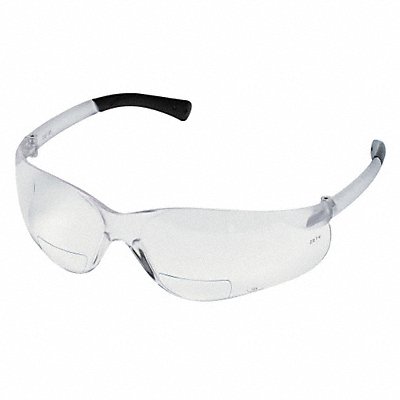 MCR SAFETY BKH25 D7976 Bifocal Safety Read Glasses +2.50 Clear