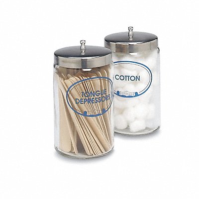 GRAINGER PBLJ034LUE Sundry Jars Glass 4 PK5