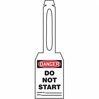 ACCUFORM TAL352 Loop n Strap Danger Tag 5 1/4in H PK25
