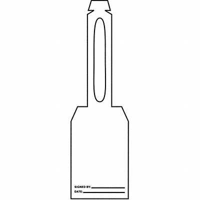 ACCUFORM TAL370 Blank Tag 5-1/4 x 3-1/4 In Wht PK25