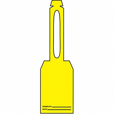 ACCUFORM TAL375 Blank Tag 5-1/4 x 3-1/4 In Yel PK25