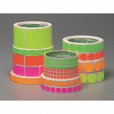 GRAINGER 3VCL3 Shipping Dot Label 1/4 in W PK1000