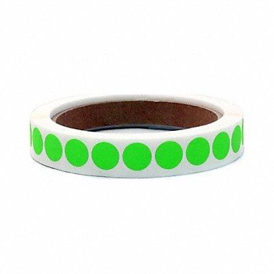 ROLL PRODUCTS 1190002X Label Circle Paper 1/2 H Green 1000