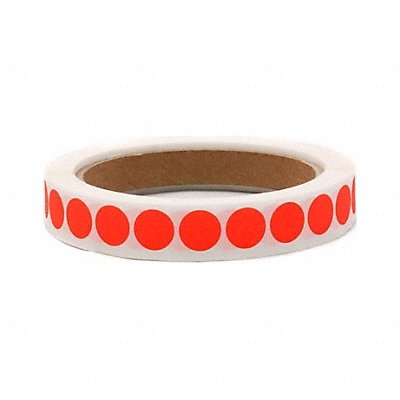 ROLL PRODUCTS 1190002U Label Circle Paper 1/2 H Red 1000