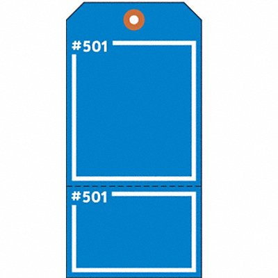 ELECTROMARK Y625752 Blank Tag 5-3/4 x 2-7/8 In Bl PK100