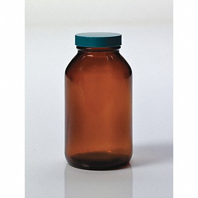QORPAK GLC02161 Bottle 178 mm H Amber 99 mm Dia PK12