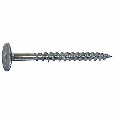 GRAINGER PHZ825150PC FlatHd WOOD SCREW Zinc #10 2 7/16 L PK150