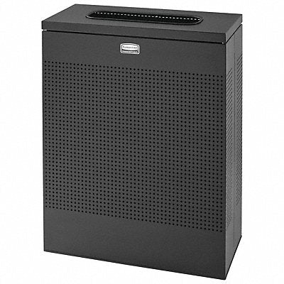RUBBERMAID COMMERCIAL PRODUCTS FGSR18EPLTBK Garbage Can Rectangular 22-1/2 gal Black
