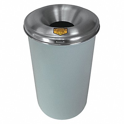 JUSTRITE 26612W Garbage Can Round 12 gal White