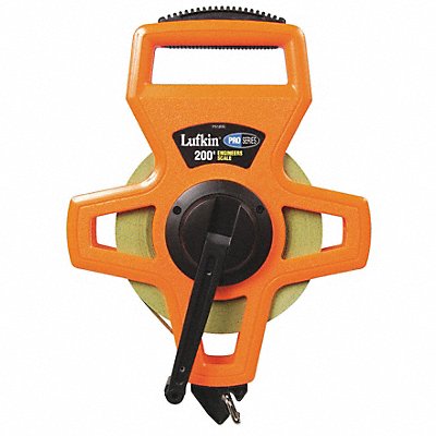 CRESCENT LUFKIN PS1808DN Tape Measure 1/2 Inx200 ft Orange/Black