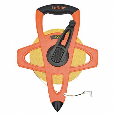 CRESCENT LUFKIN FE200 Tape Measure 1/2 Inx200 ft Orange/Black