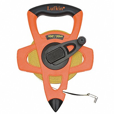 CRESCENT LUFKIN FM030CME Tape Measure 1/2 Inx100 ft Orange/Black