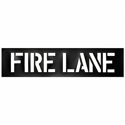 GRAINGER 3W628 Parking Lot Legend Fire Lane Plastic