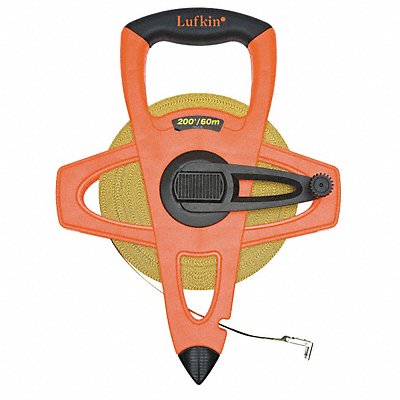 CRESCENT LUFKIN FM060CME Tape Measure 1/2 Inx200 ft Orange/Black