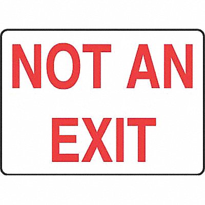 ACCUFORM MEXT910VS Exit Sign Not An Exit 7 X10