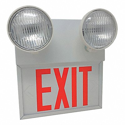 BIG BEAM 2COM1RWWPH ExtSgn Emergency Light Steel Sld Ld Cal LED 1.7W