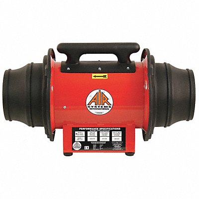 AIR SYSTEMS INTERNATIONAL SVF10E Confined Space Fan Red 15 W