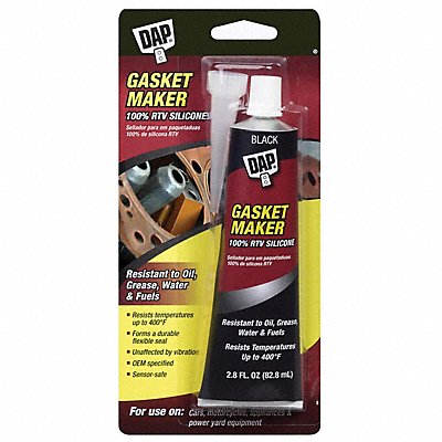 DAP 754 Gasket Sealant Silicone 2.8 Oz Tube Blk
