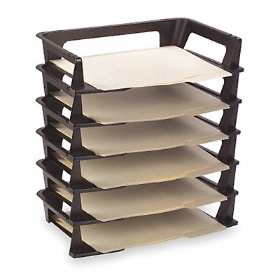RUBBERMAID COMMERCIAL PRODUCTS 86028 File Holder Letter (6) Horizontalontal PK6