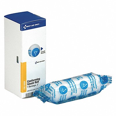 FIRST AID ONLY FAE5006 Gauze Roll Bandage White 4 1/8yd L 3 W