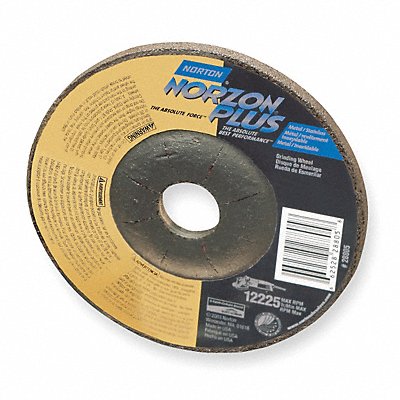 NORTON 66252843322 Depressed Centre Cut Off Wheel 7/8 CN Unthreaded Hole