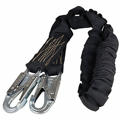 HONEYWELL MILLER 216MKZ76FTBK Shock-Absorbing Lanyard Black