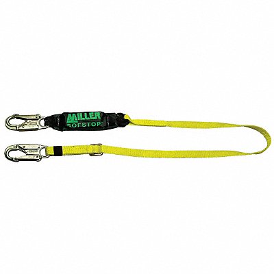 HONEYWELL MILLER 910WLSZ76FTYL Shock-Absorbing Lanyard Yellow