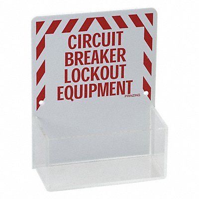 BRADY 3070 Lockout Board Unfilled Red/White