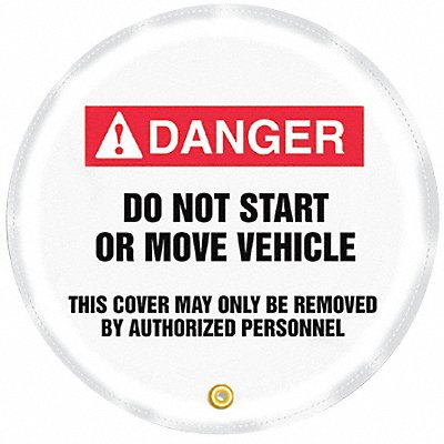 ACCUFORM KDD737 Danger Sign 24X24 R and BK/WHT Vinyl