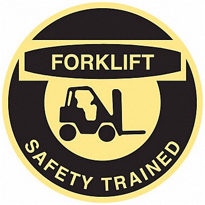 BRADY 42243 Hard Hat Emblem Label PK4