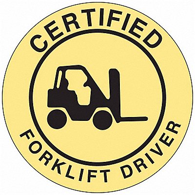 BRADY 42233 Hard Hat Emblem Label English PK4