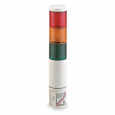 FEDERAL SIGNAL MSL3120 Tower Light 120VAC Amb Bl Clr Gr Rd