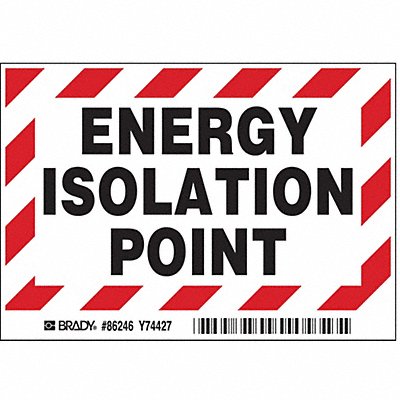 BRADY 86246 Label 3 1/2 inx5 in Polyester PK5