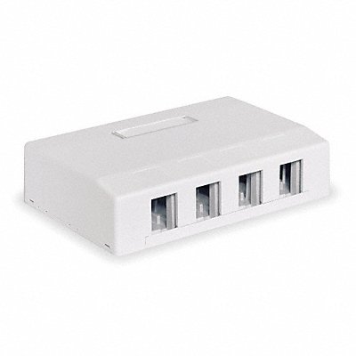 HUBBELL PREMISE WIRING HSB4W Surface Housing 4 Port