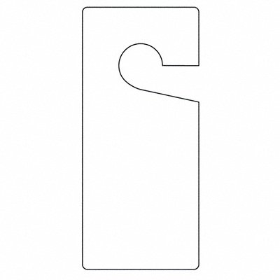 ACCUFORM TAD835 Blank Tag 9 x 4 Wht Plastic PK10
