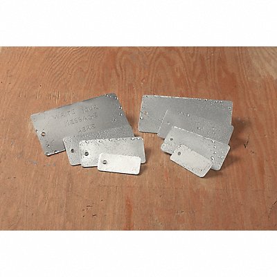 SEE ALL INDUSTRIES TUFG84 Blank Tag Alum 3 1/8in H 6 1/4in W PK25