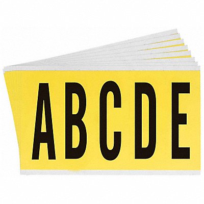 BRADY 3460LTRKIT Carded Letters A Thru Z 5 in H PK25