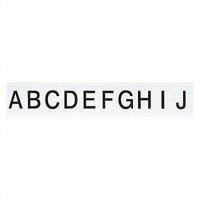 BRADY 9713LTRKIT Carded Letters A Thru Z 1-1/2 in H PK25