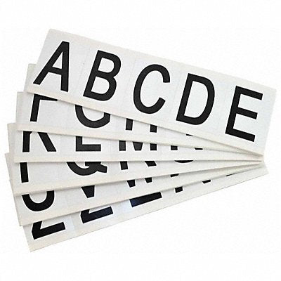 BRADY 9714LTRKIT Carded Letters A Thru Z 2-1/4 in H PK25