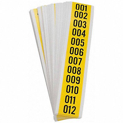 BRADY 34253 Carded Numbers 001 Thru 999