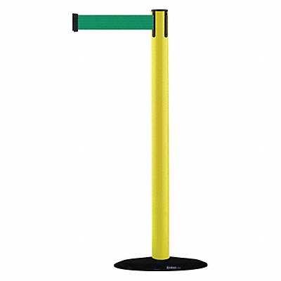 TENSABARRIER 87535STDNOG6XC D0029 Barrier Post with Belt 7-1/2 ft L Green