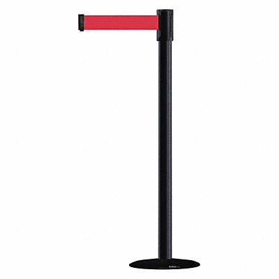 TENSABARRIER 890B333333STDNOR5XC D0007 Barrier Post with Belt 7-1/2 ft L Red