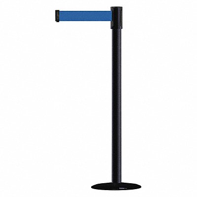 TENSABARRIER 890B333333STDNOL5XC D0007 Barrier Post with Belt 7-1/2 ft L Blue