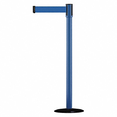 TENSABARRIER 890B332323STDNOL5XC D0007 Barrier Post with Belt 7-1/2 ft L Blue