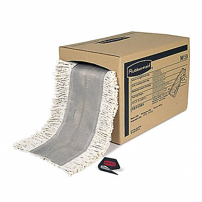 RUBBERMAID COMMERCIAL PRODUCTS FGM15000WH00 Dust Mop Roll White Cotton