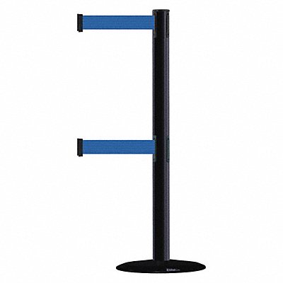 TENSABARRIER 889T2B3333STDNOL5XC D0016 Barrier Post with Belt 7-1/2 ft L Blue