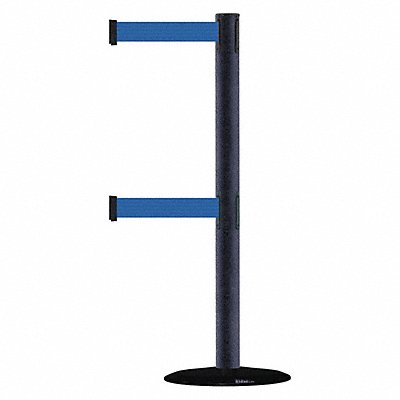 TENSABARRIER 889T2B3389STDNOL5XC D0016 Barrier Post with Belt 7-1/2 ft L Blue