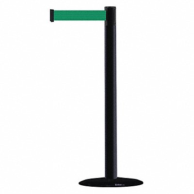 TENSABARRIER 87533STDNOG6XC D0029 Barrier Post with Belt 7-1/2 ft L Green